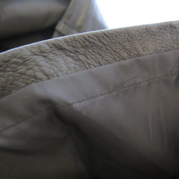 Newport News Jeanology 8 Tall Thick Leather Pants Black Straight Boot Leg EUC - Picture 7 of 8